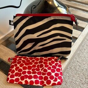 Set of 2 bath and body works cosmetic bags